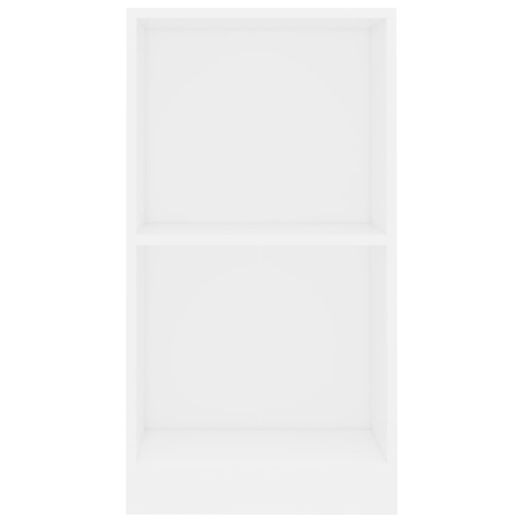 Lentyna knygoms, baltos spalvos, 40x24x75cm, apdirbta mediena