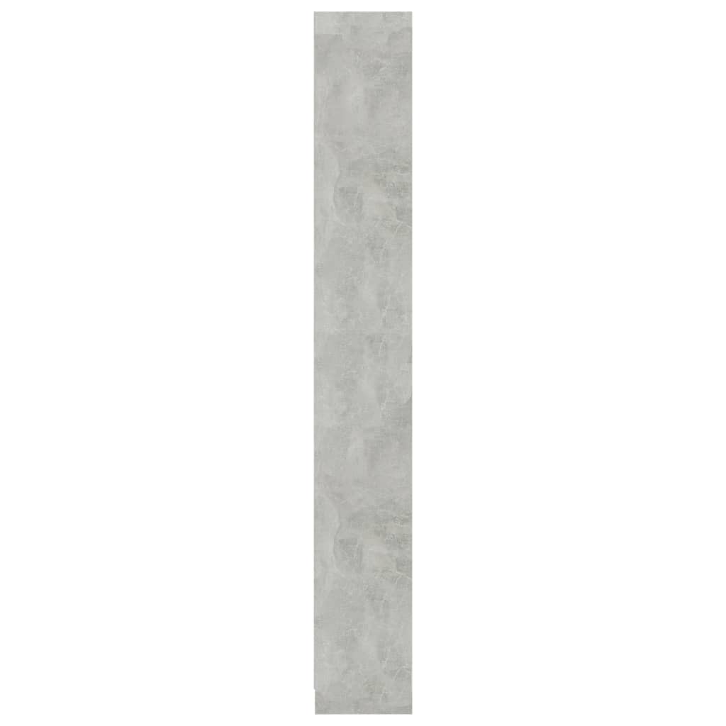 Grāmatu plaukts, 5 līmeņi, betona, 40x24x175cm, koks