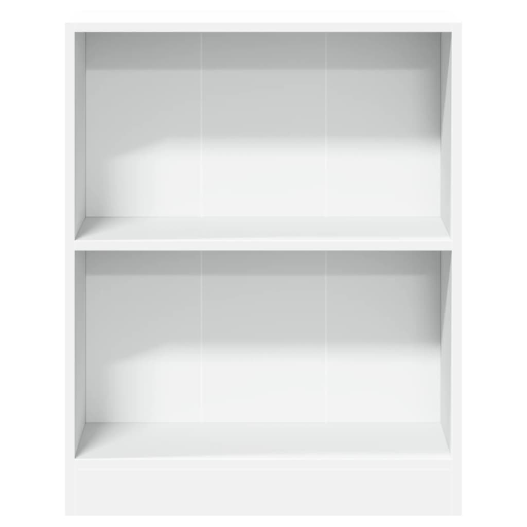 Lentyna knygoms, baltos spalvos, 60x24x76 cm, mediena
