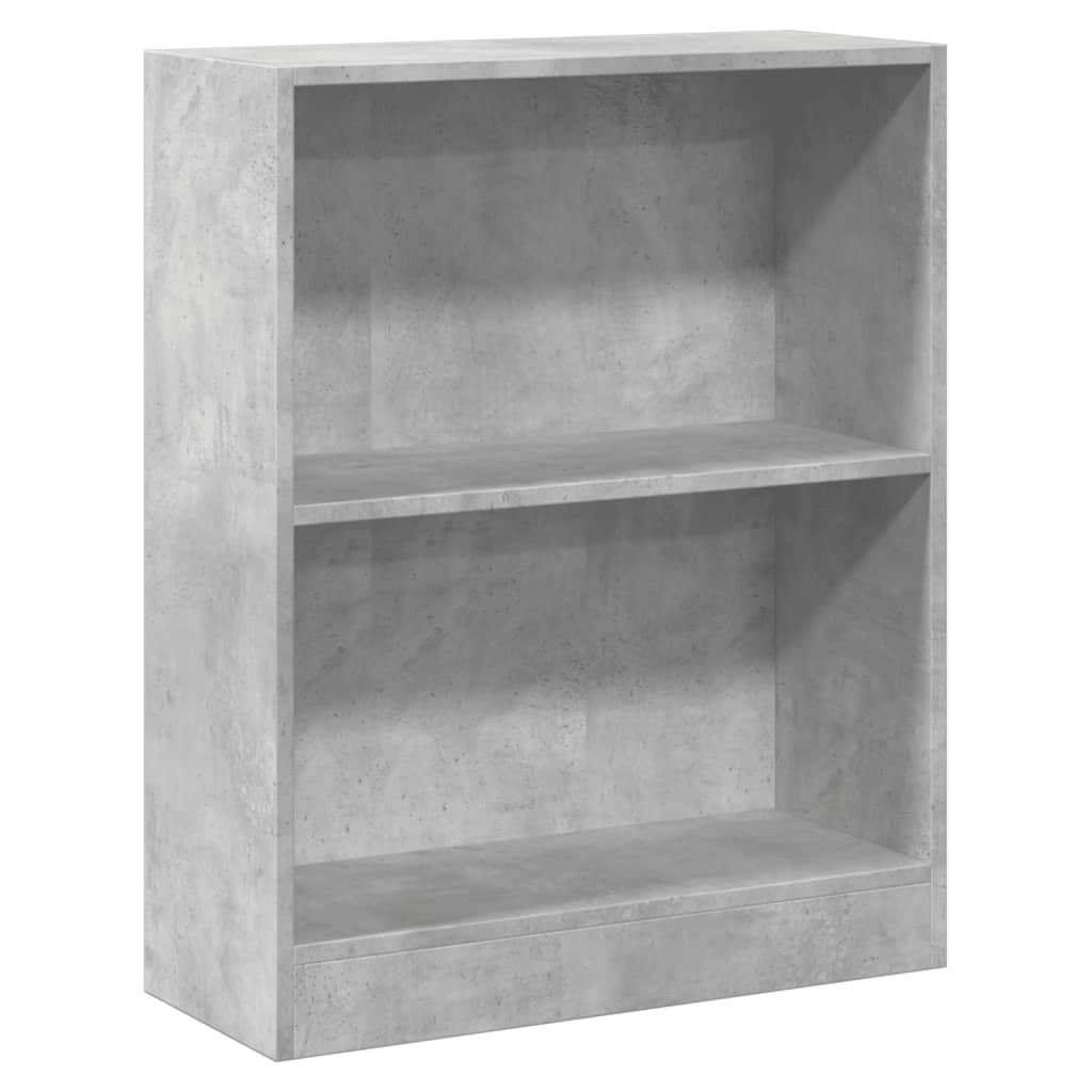 Lentyna knygoms, betono pilkos spalvos, 60x24x76 cm, mediena