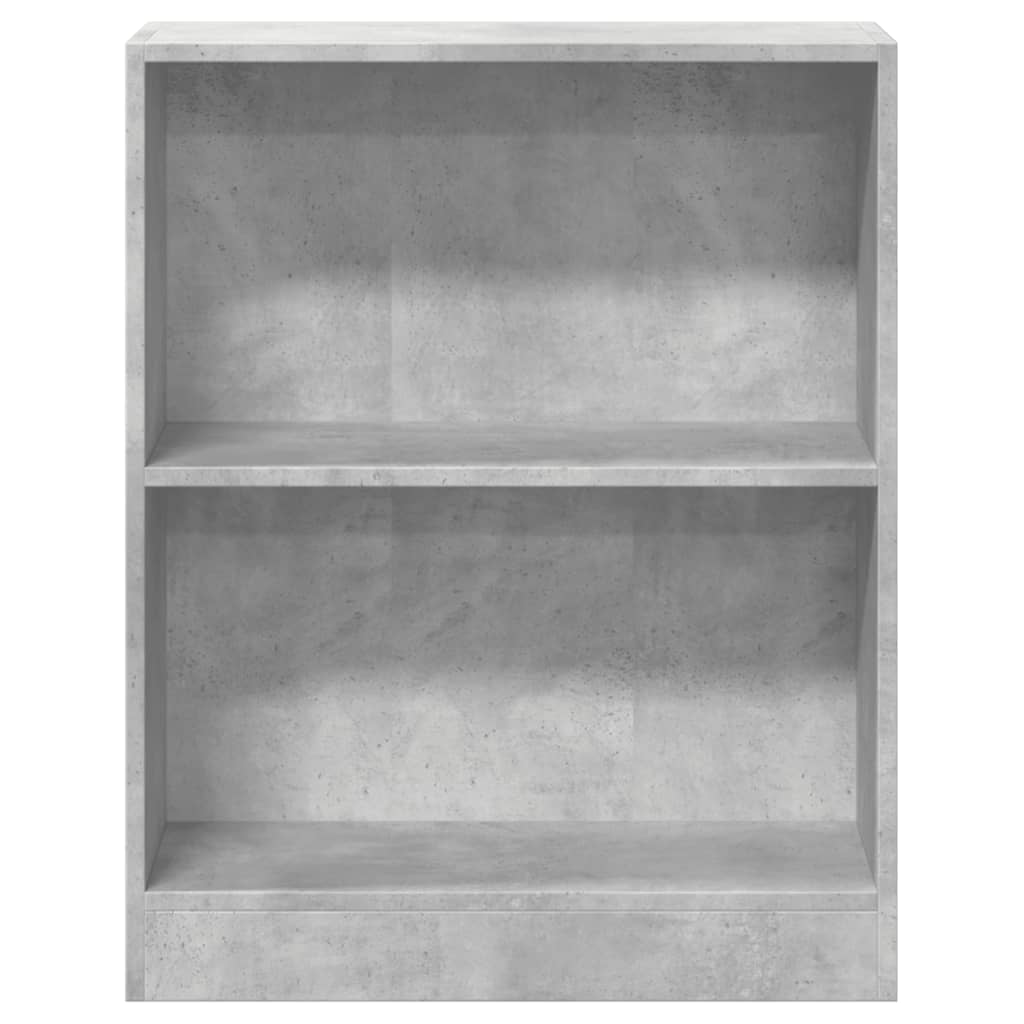 Lentyna knygoms, betono pilkos spalvos, 60x24x76 cm, mediena