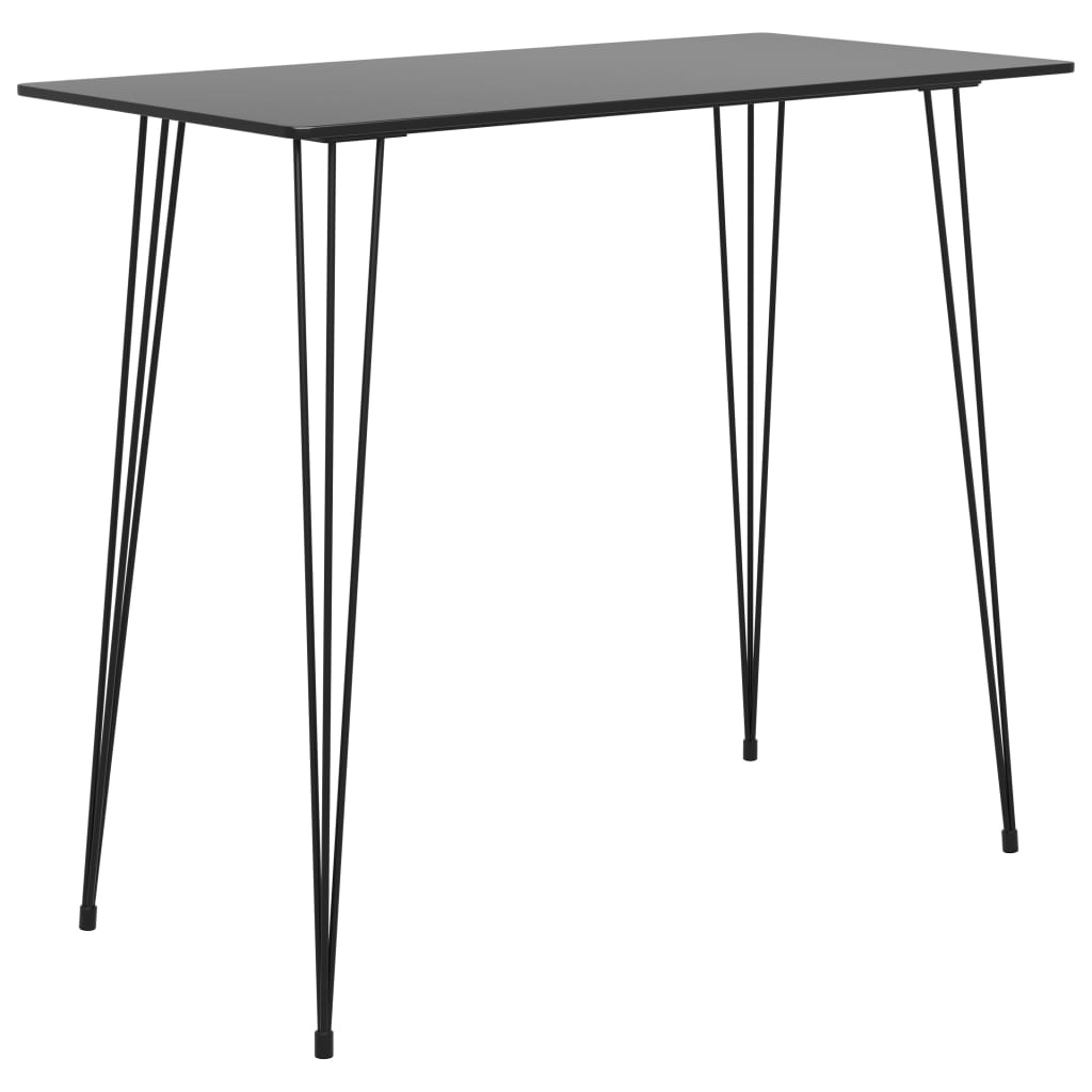 Bāra galds, melns, 120x60x105cm