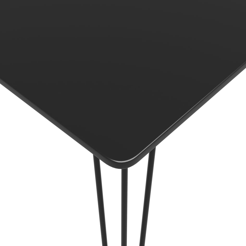 Bāra galds, melns, 120x60x105cm