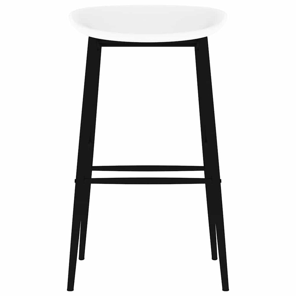 Bar stools, 2 pcs., white