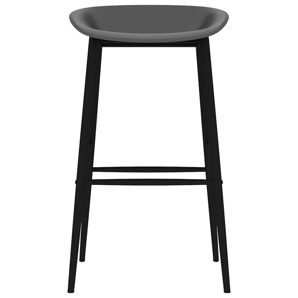 Bar stools, 4 pcs, grey