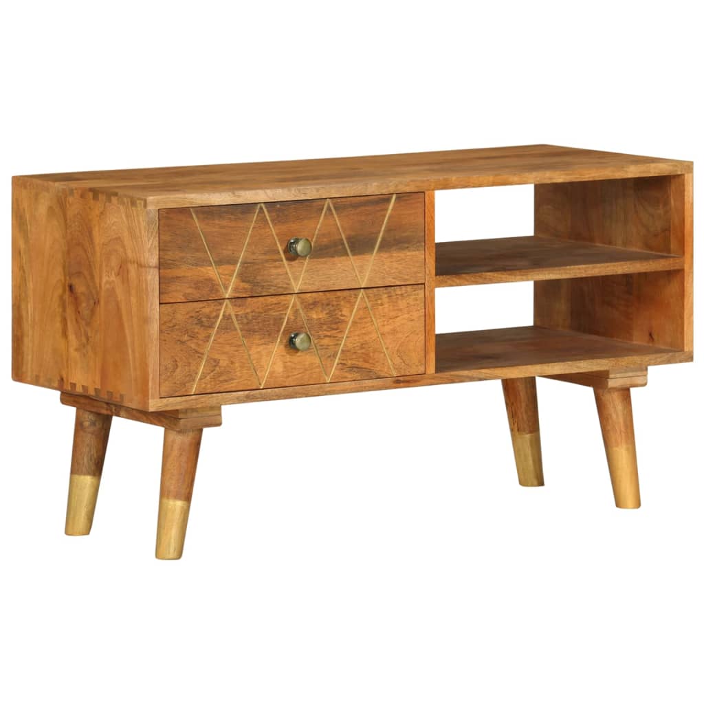 TV cabinet, 85x35x47cm, solid mango wood