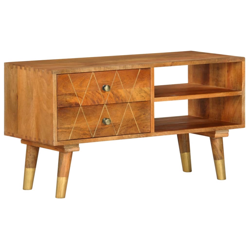 TV cabinet, 85x35x47cm, solid mango wood