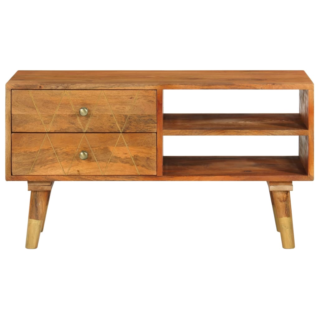 TV cabinet, 85x35x47cm, solid mango wood