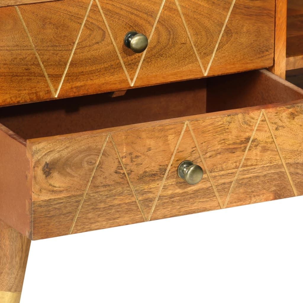 TV cabinet, 85x35x47cm, solid mango wood