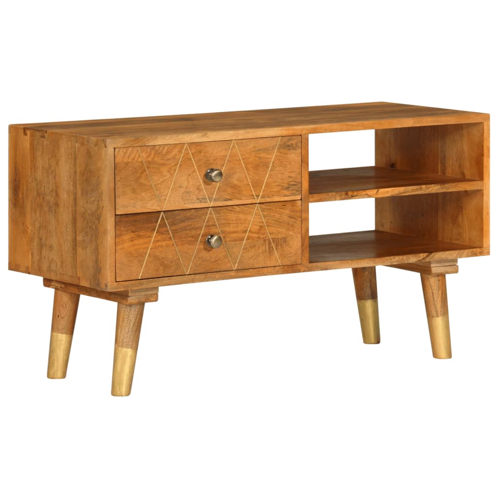 TV cabinet, 85x35x47cm, solid mango wood
