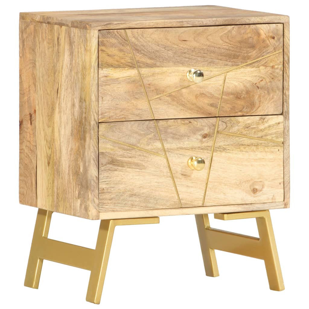 Bedside cabinet, 40x30x50cm, solid mango wood
