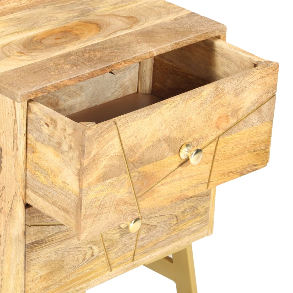 Bedside cabinet, 40x30x50cm, solid mango wood