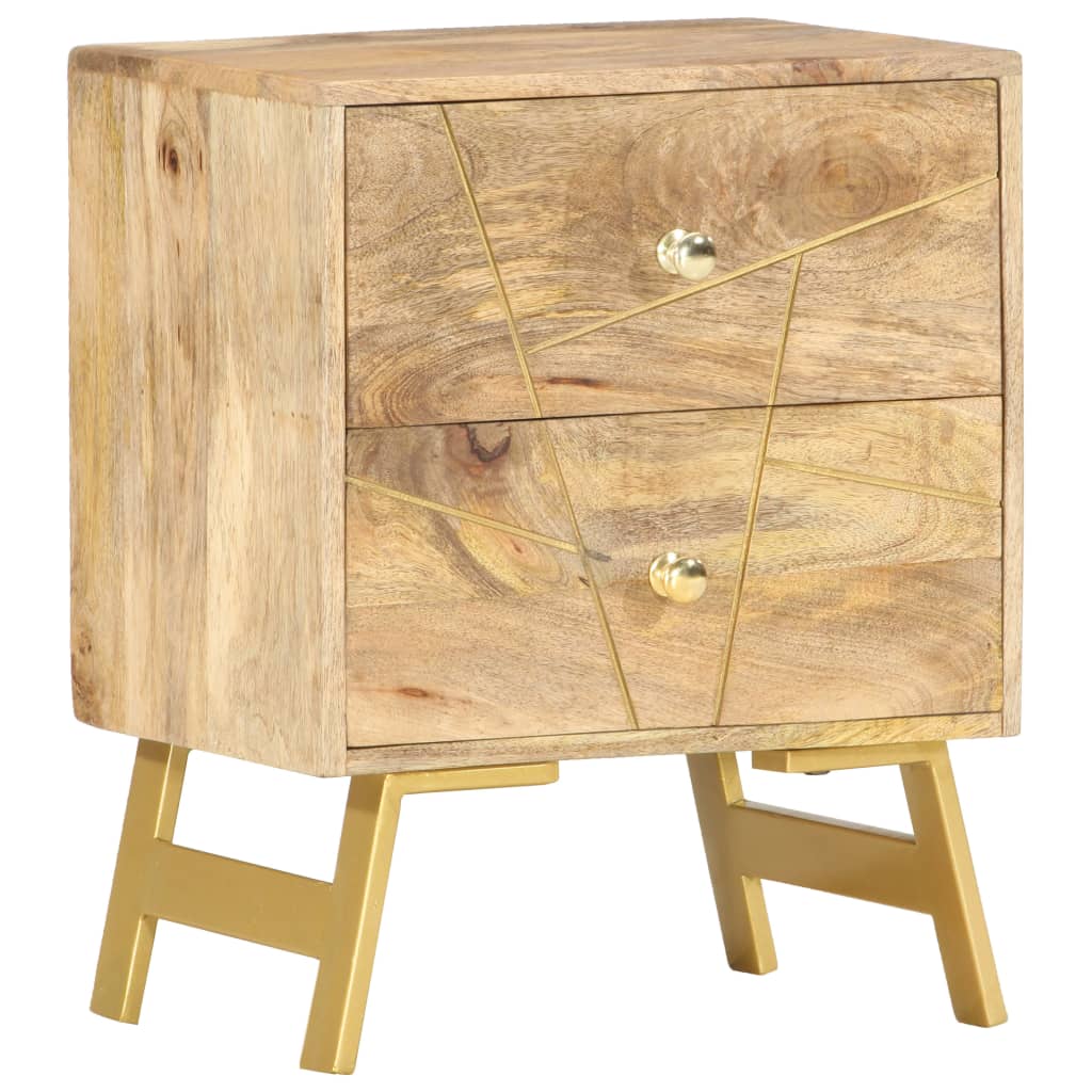 Bedside cabinet, 40x30x50cm, solid mango wood