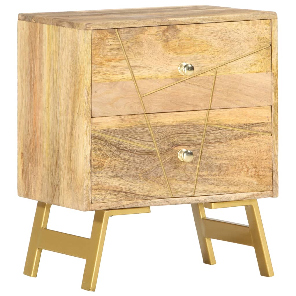 Bedside cabinet, 40x30x50cm, solid mango wood