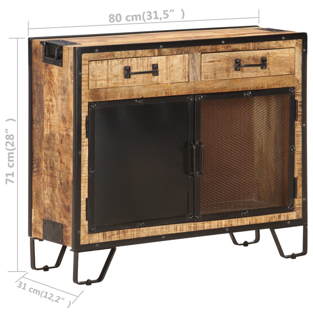 Sideboard, 80x31x71cm, rough mango wood
