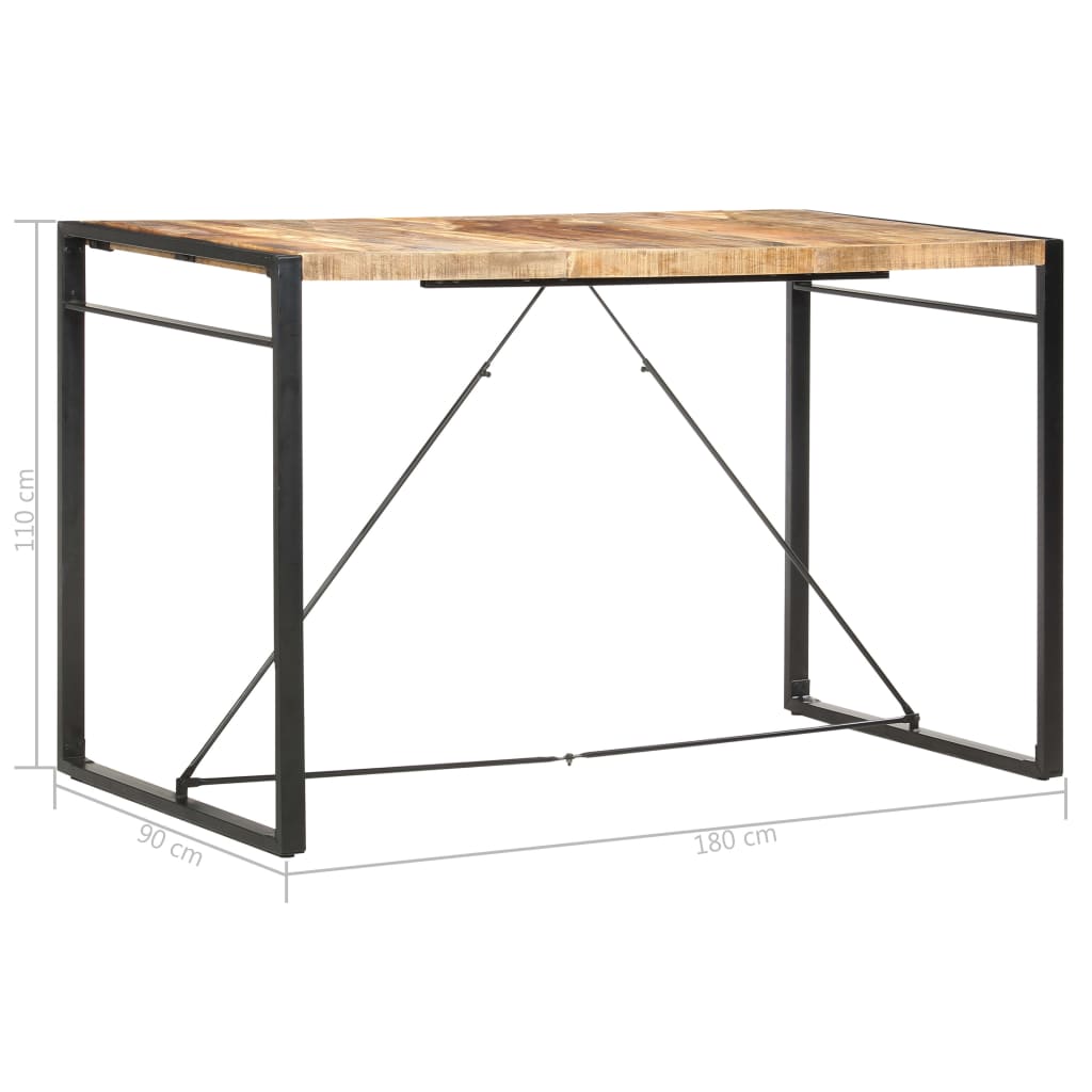 Baro stalas, 180x90x110cm, mango medienos masyvas