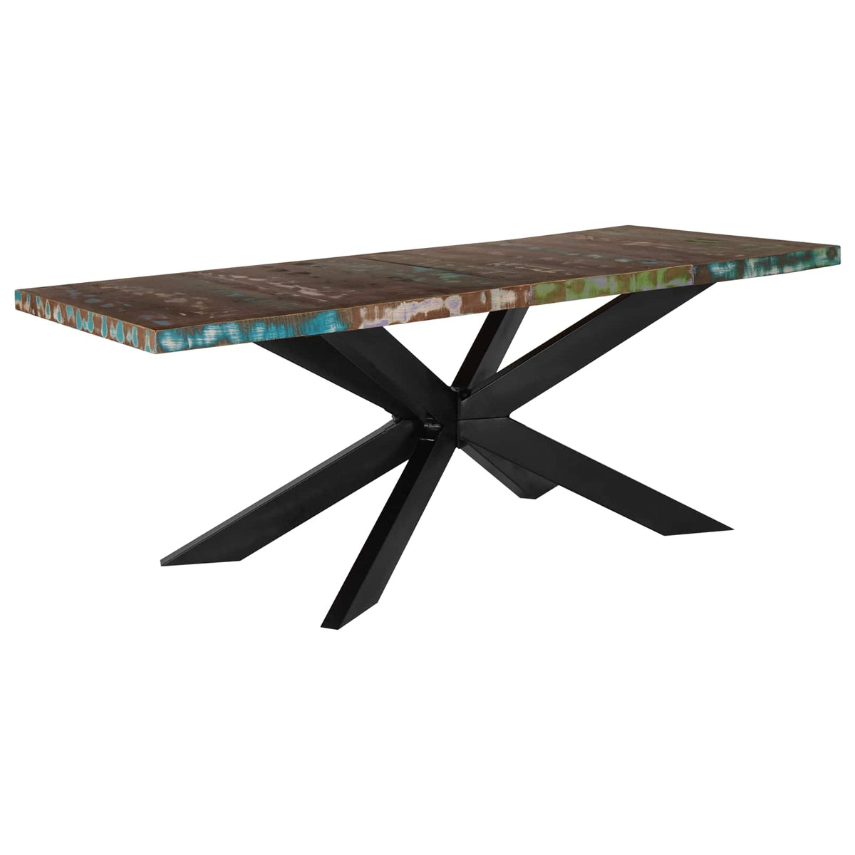 Valgomojo stalas, 180x90x76cm, perdirbtos medienos masyvas