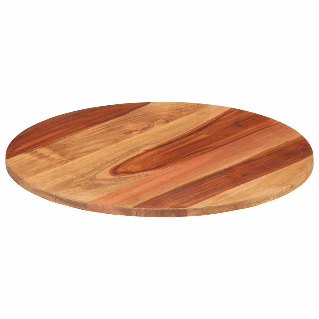 Galda virsma, 50 cm, akācijas masīvkoks, apaļa, 15–16 mm