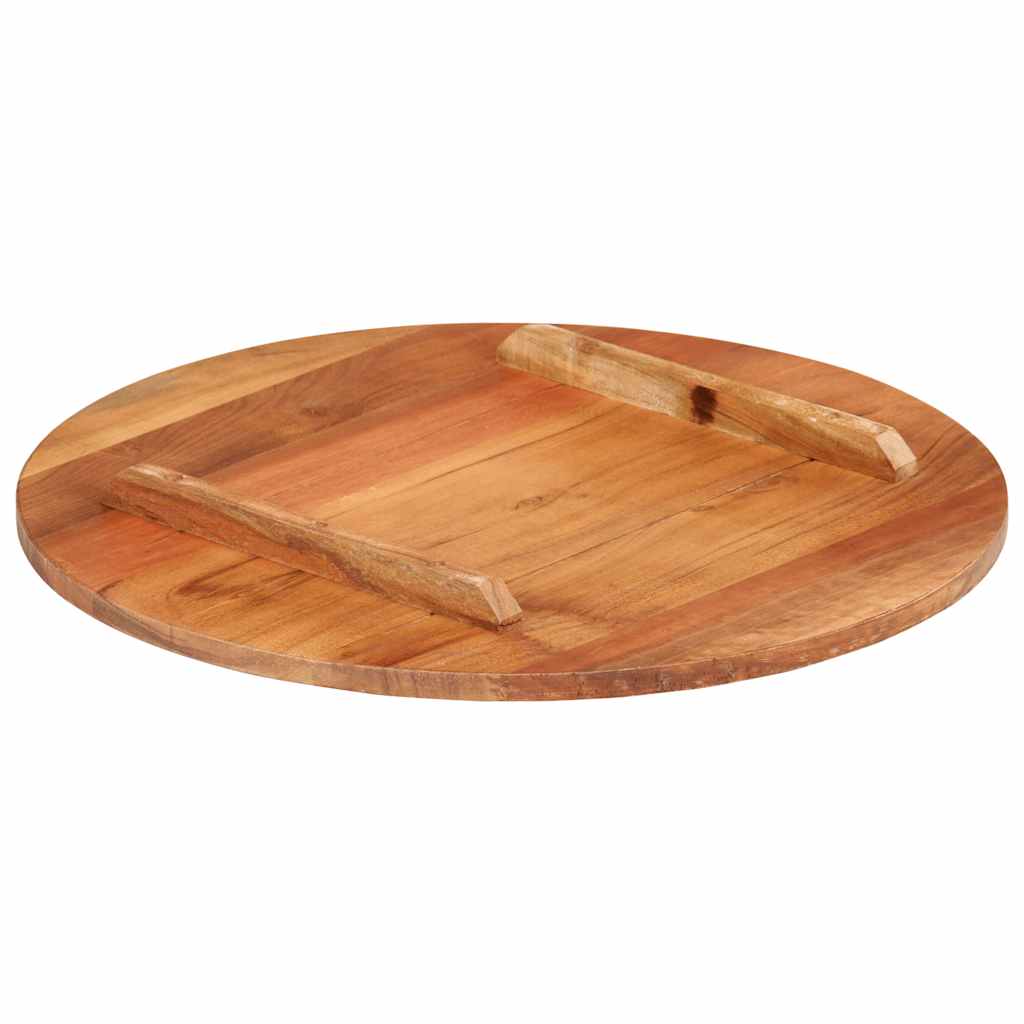 Galda virsma, 50 cm, akācijas masīvkoks, apaļa, 15–16 mm