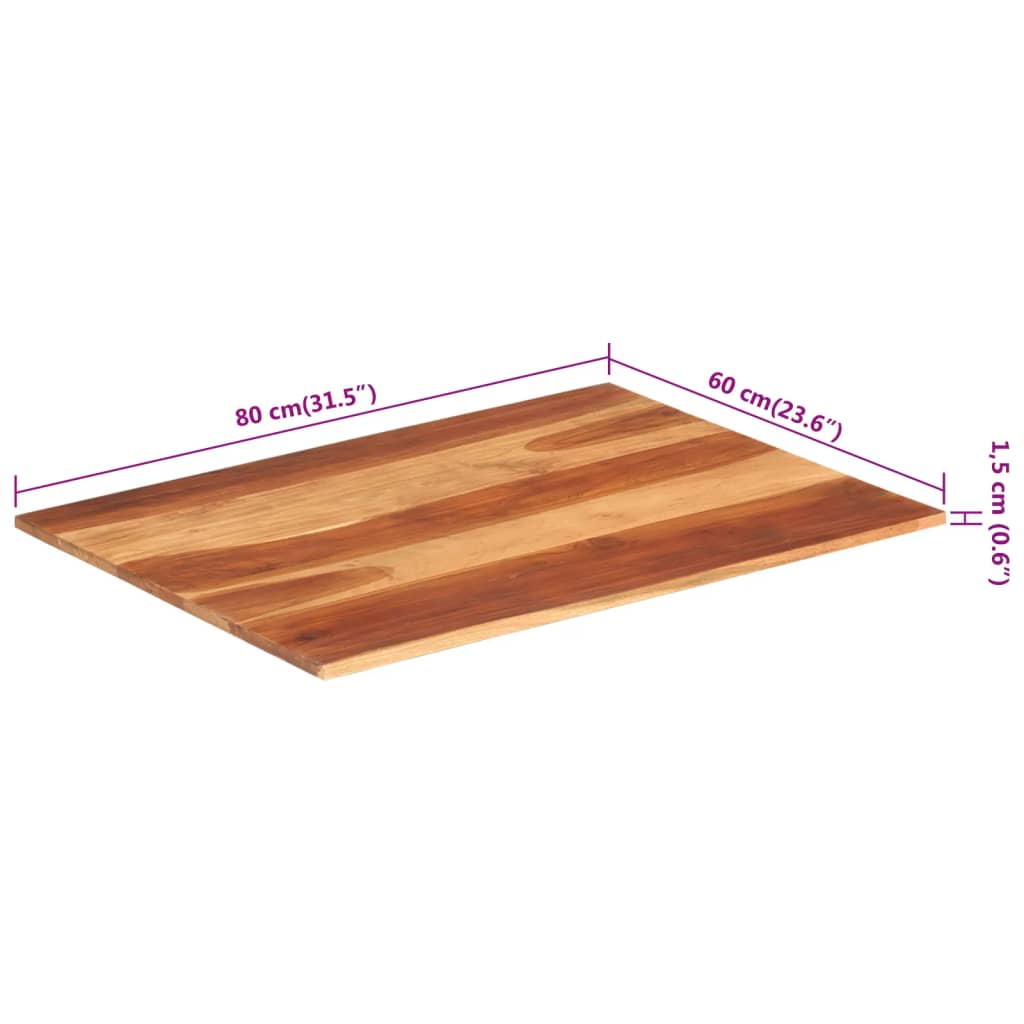 Virsma, 60x80cm, akācijas masīvkoks, 15–16mm