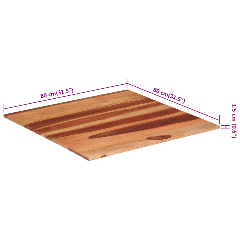 Virsma, 80x80cm, akācijas masīvkoks, 15–16mm