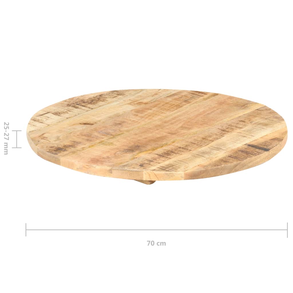Virsma, 70cm, mango koka masīvkoks, apaļa, 25-27mm