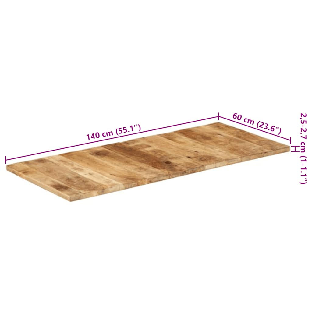 Virsma, 140x60cm, masīva mango koksne, 25–27mm