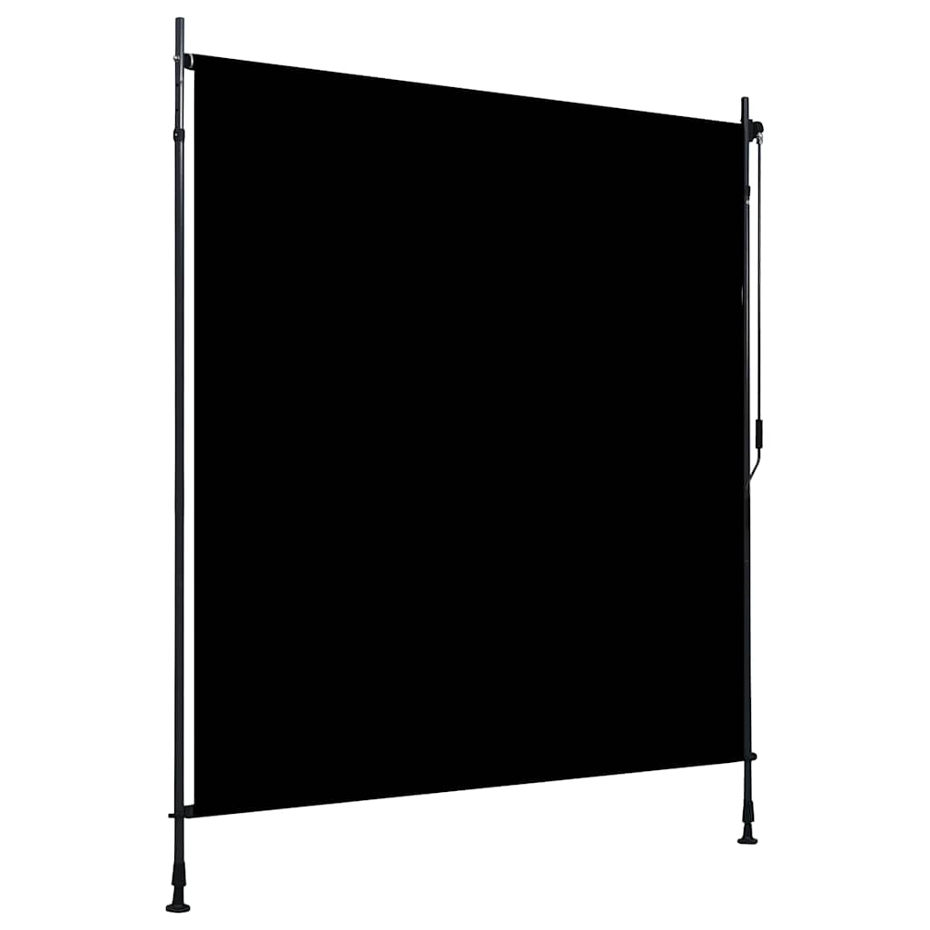 Outdoor roller blind, anthracite, 200x270cm