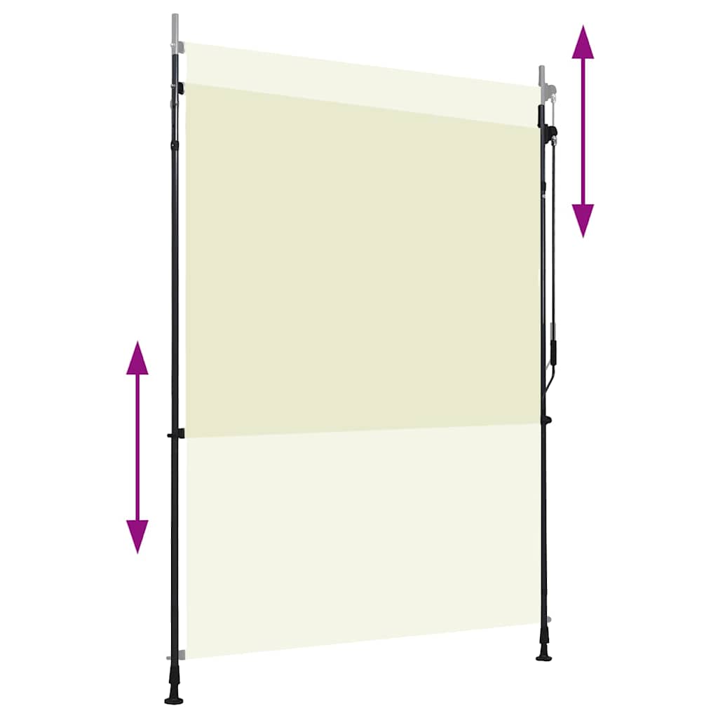 Outdoor roller blind, cream, 150x270cm
