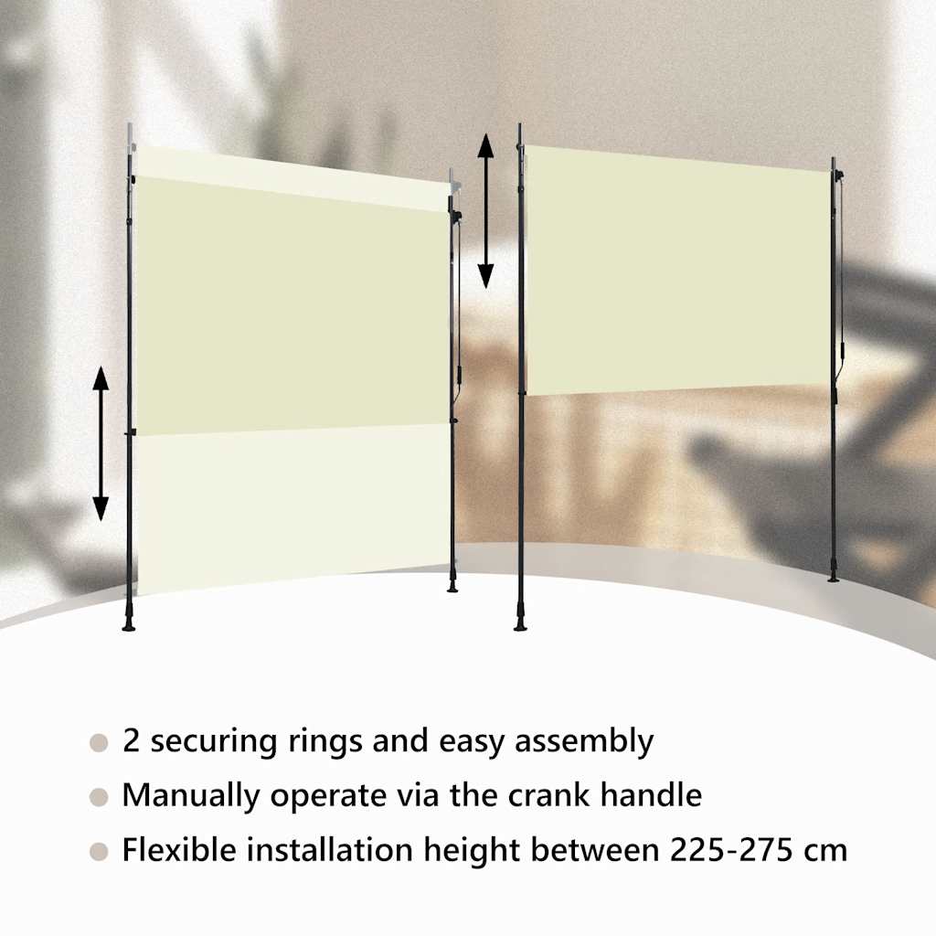 Outdoor blind, cream, 200x270cm