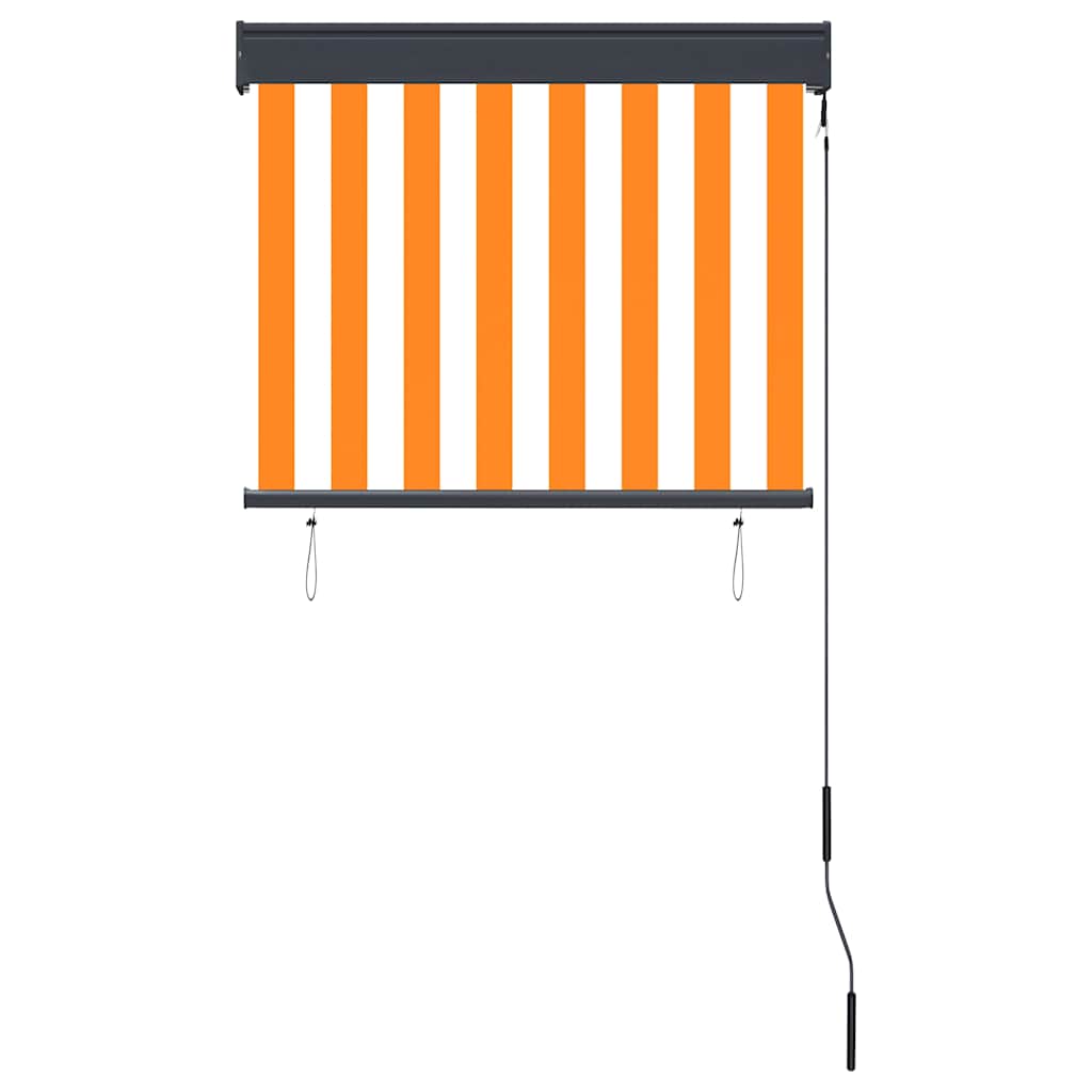 Lauko roletas, baltos ir oranžinės spalvų, 80x250cm