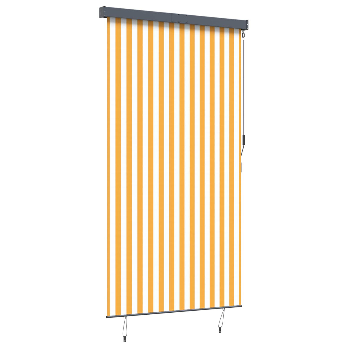 Lauko roletas, baltos ir oranžinės spalvų, 140x250cm