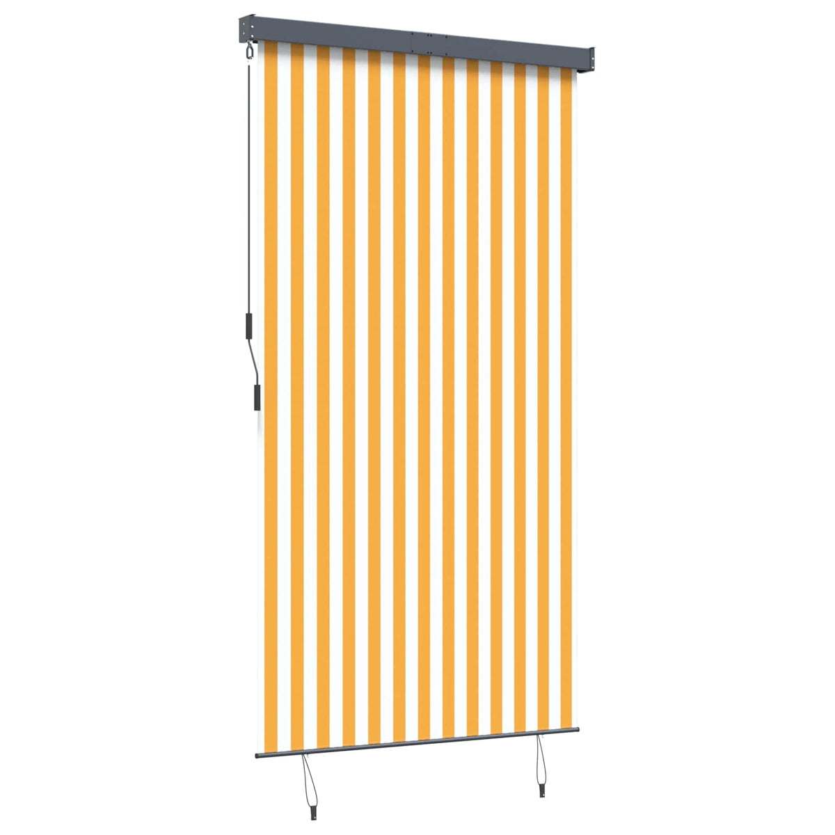 Lauko roletas, baltos ir oranžinės spalvų, 140x250cm