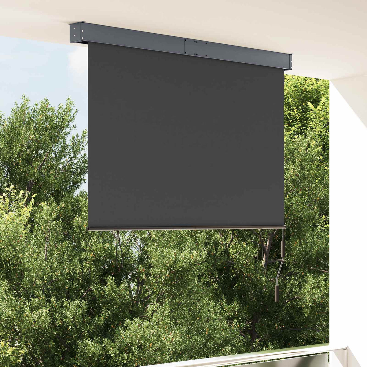 Lauko roletas, 140x250 cm, antracito spalvos