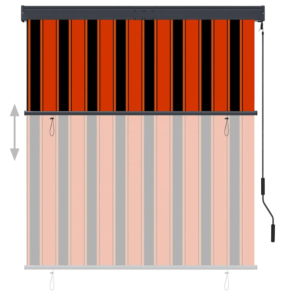 Lauko roletas, oranžinės ir rudos spalvų, 140x250cm