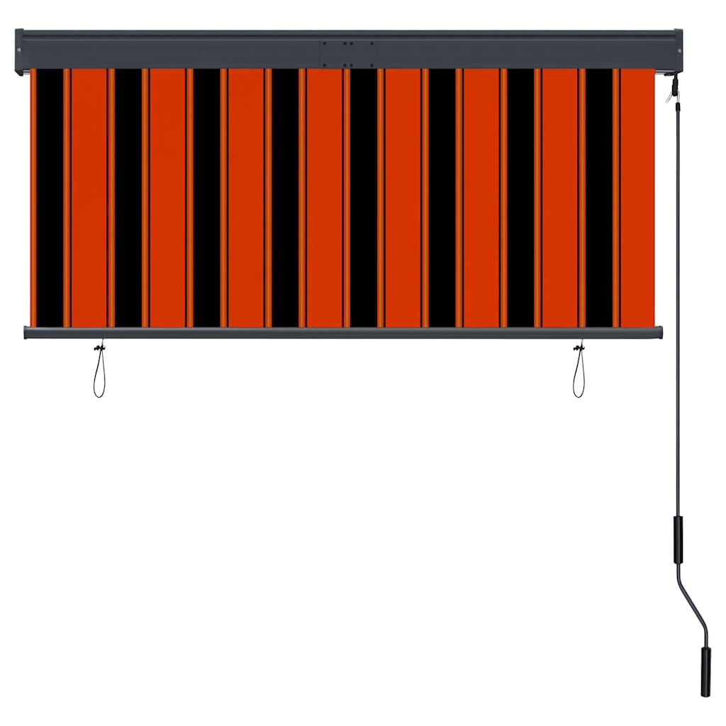Outdoor blind, orange and brown, 140x250cm