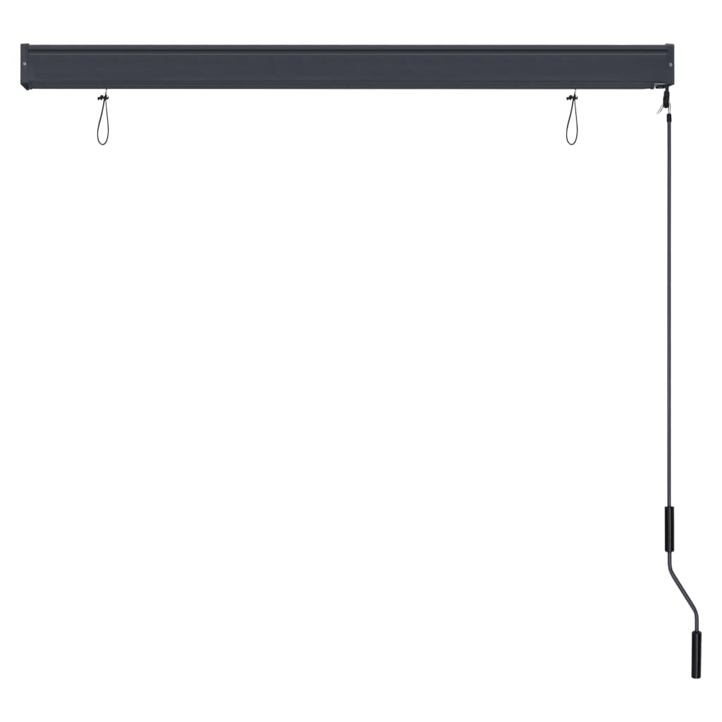 Outdoor blind, orange and brown, 140x250cm