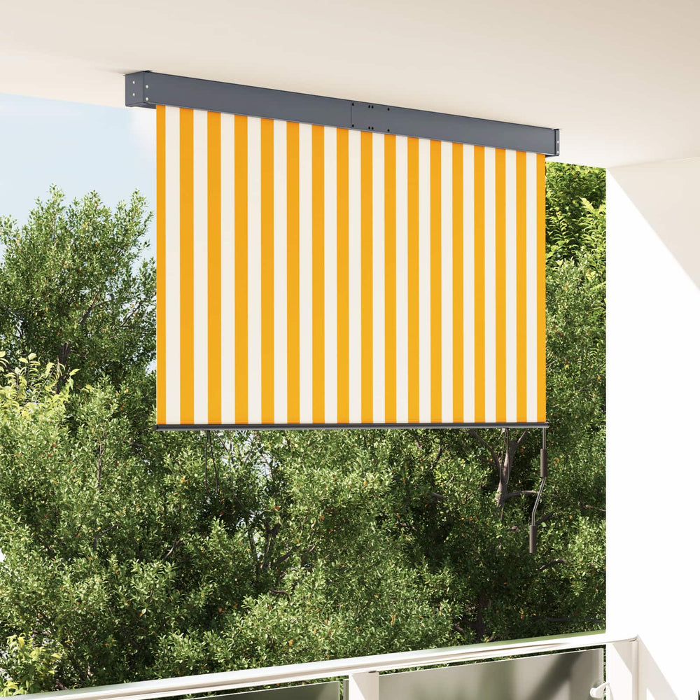 Lauko roletas, baltos ir oranžinės spalvų, 160x250cm
