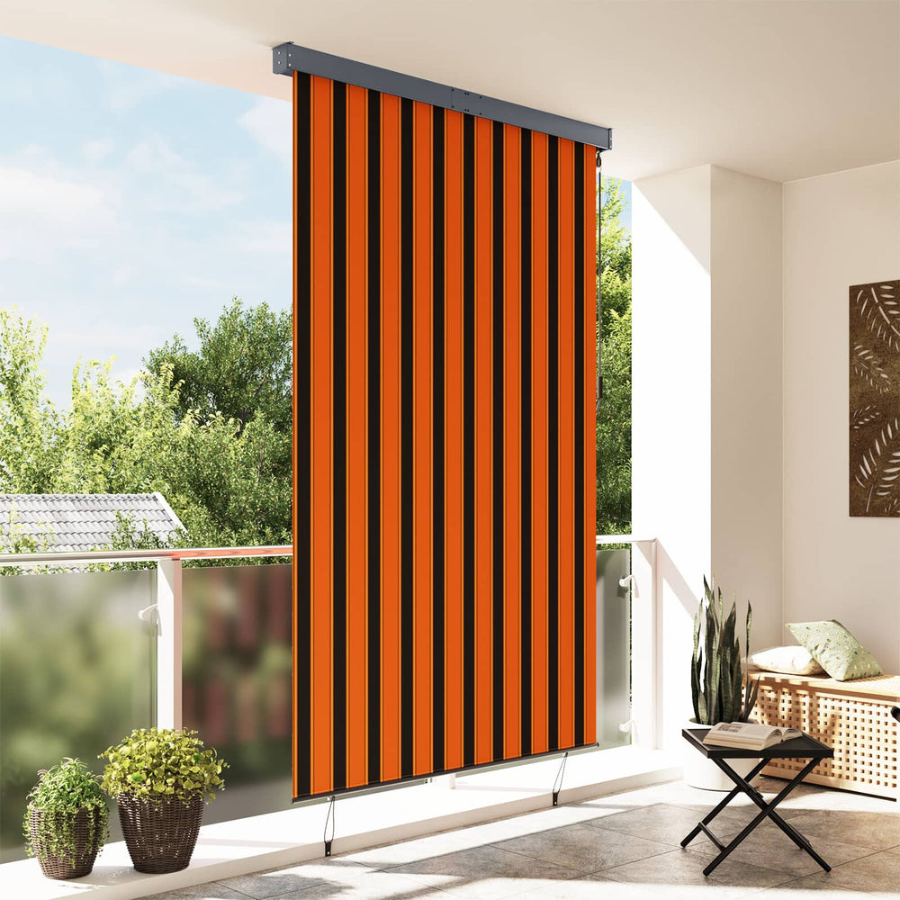 Lauko roletas, oranžinės ir rudos spalvų, 160x250cm