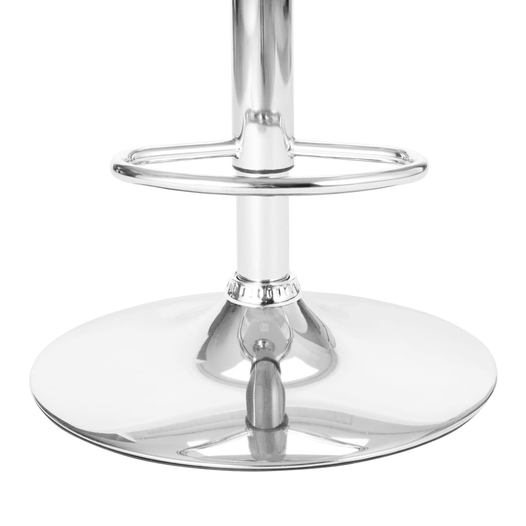 Bar stool, white, faux leather