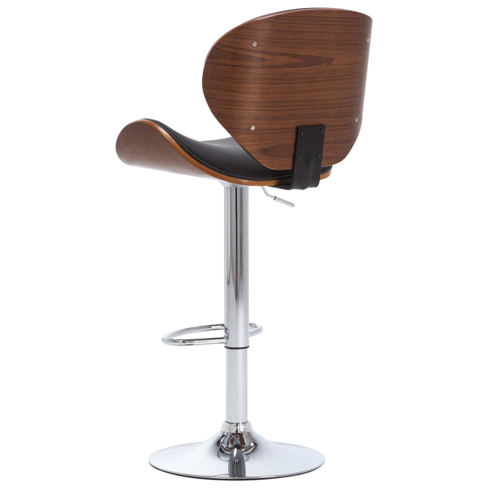Bar stool, black, faux leather