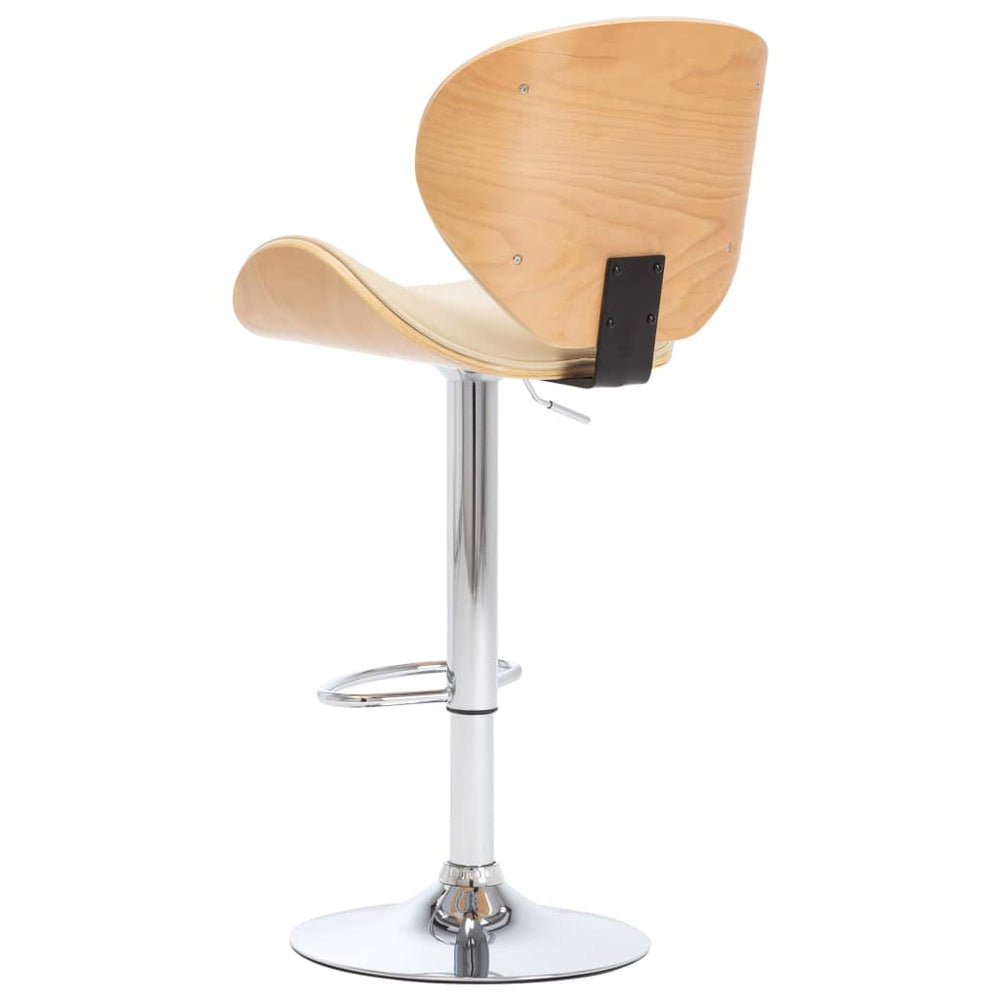 Bar stool, cream, faux leather
