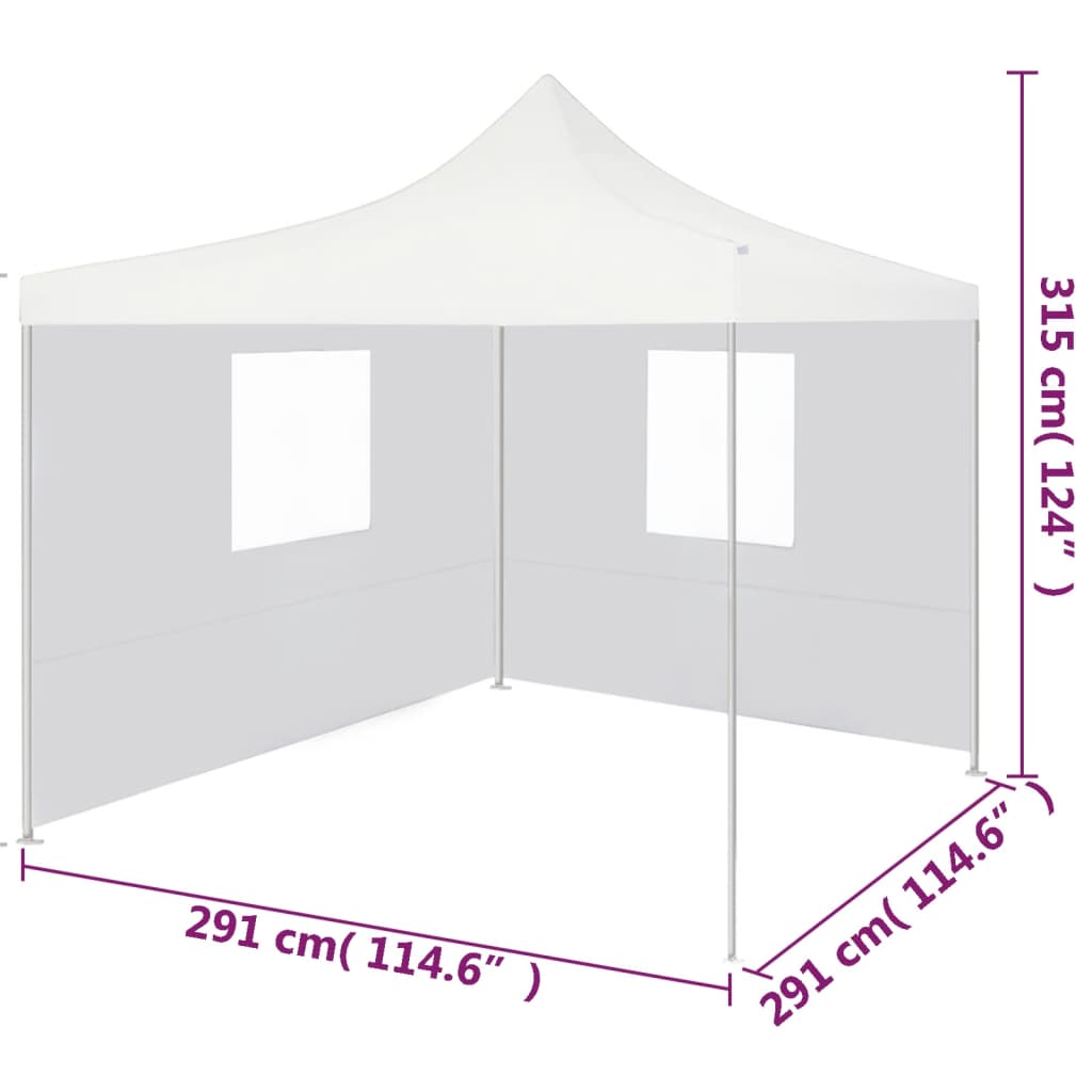 Salokāmā telts YORK, balta, 3x3m