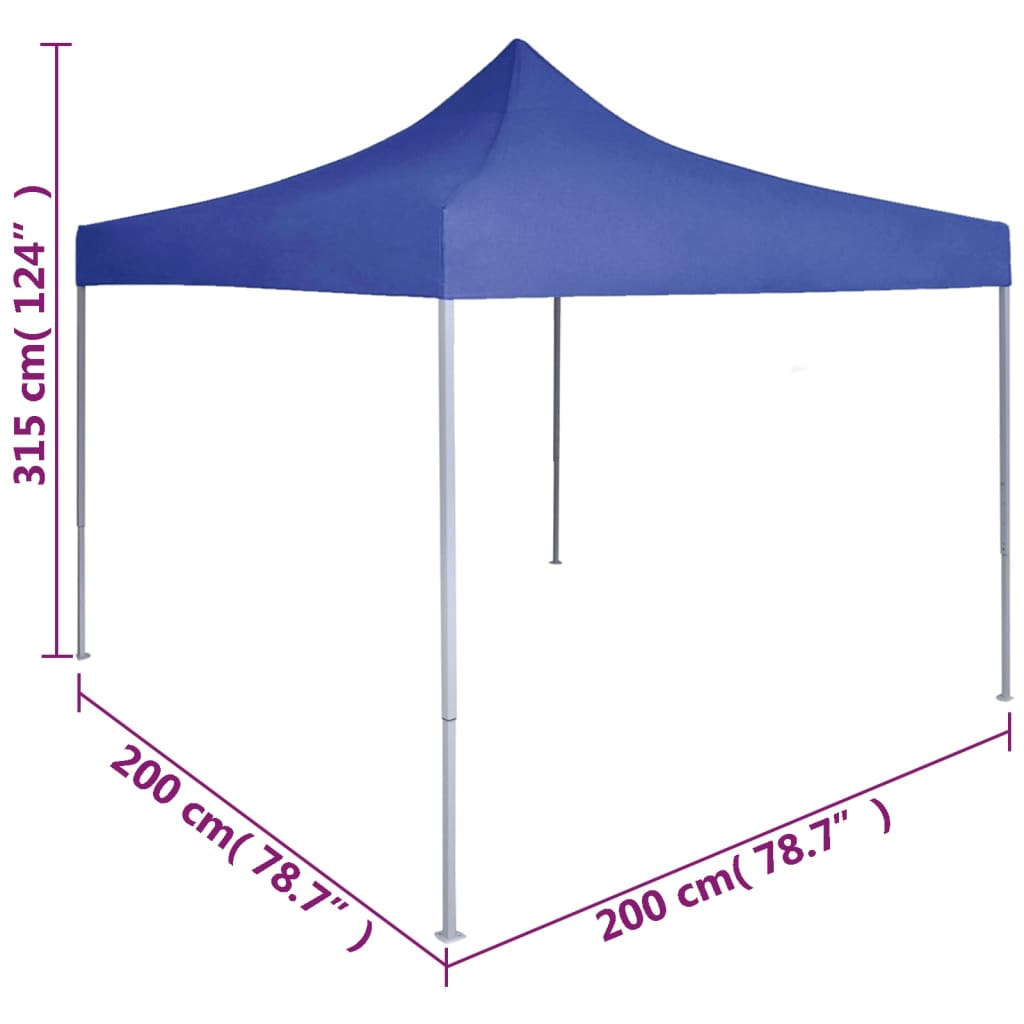 YORK Event Gazebo, blue, 2x2m