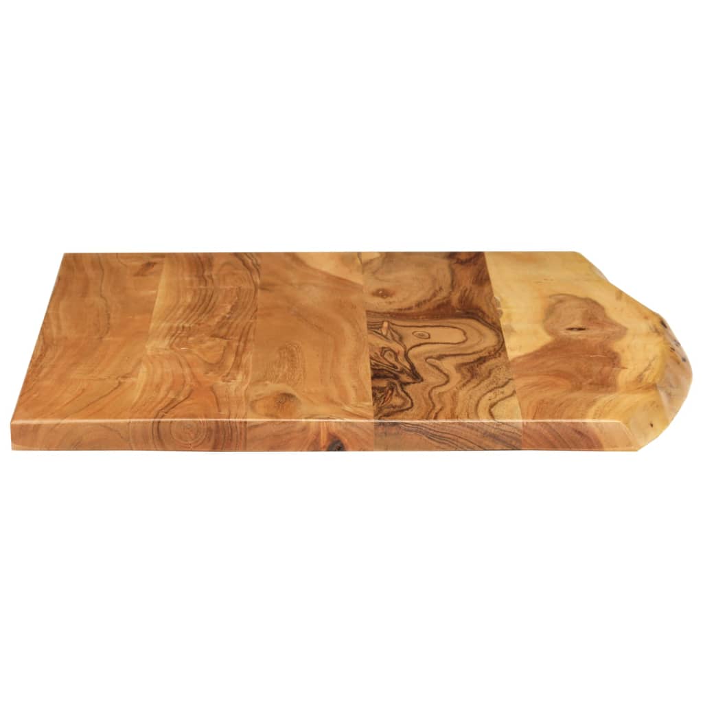 Bathroom cabinet countertop, 80x52x2.5cm, solid acacia