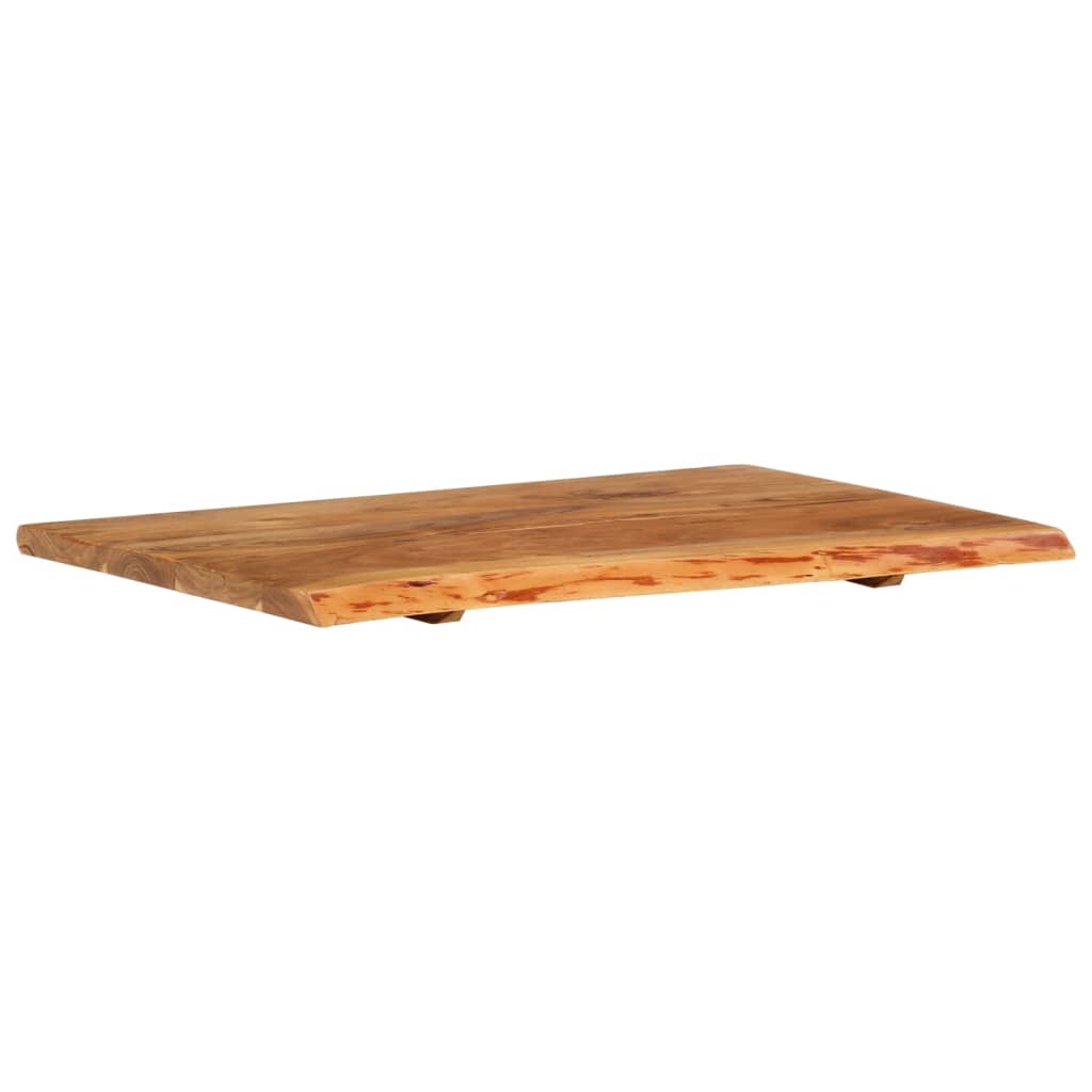 Bathroom cabinet countertop, 80x52x2.5cm, solid acacia