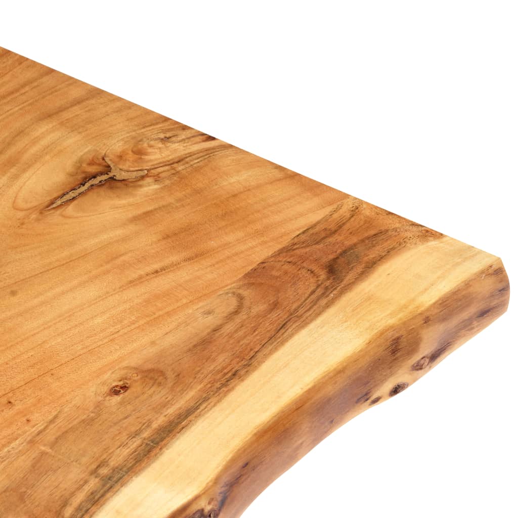 Tabletop, 100x(50-60)x2.5cm, solid acacia wood