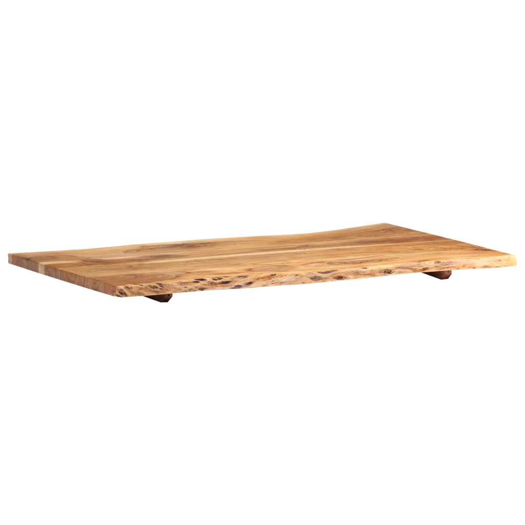 Tabletop, 100x(50-60)x2.5cm, solid acacia wood