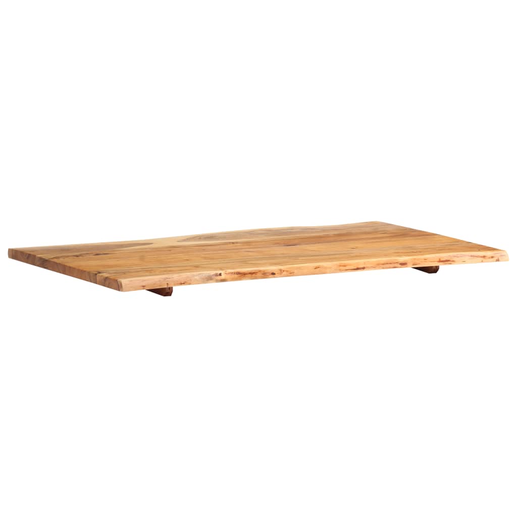 Tabletop, 100x(50-60)x2.5cm, solid acacia wood