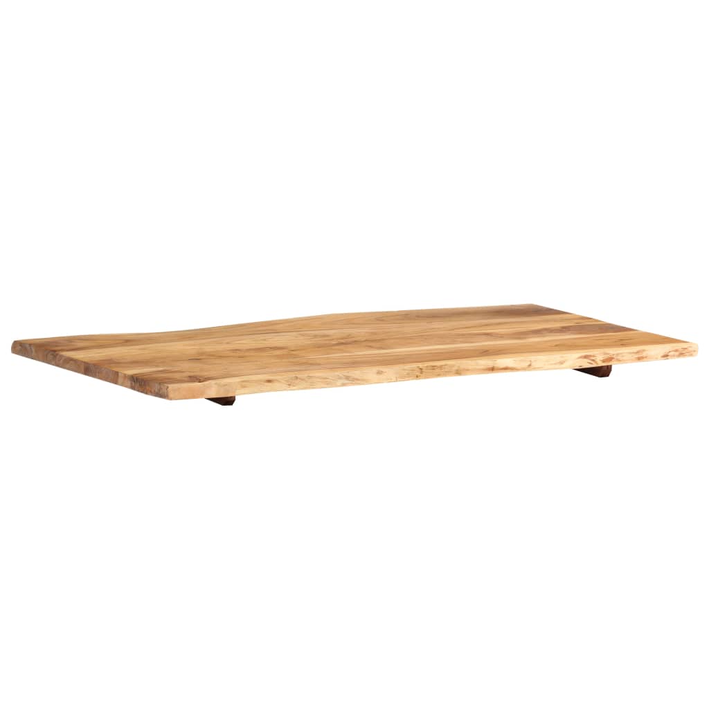 Tabletop, 100x(50-60)x2.5cm, solid acacia wood